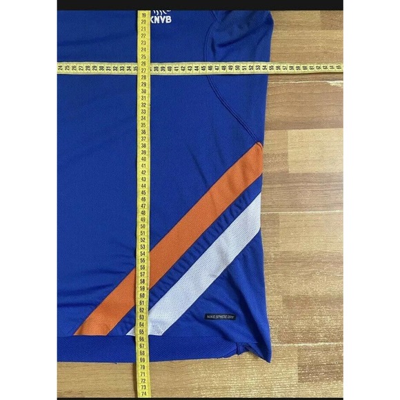 NETHERLANDS TRAINING FOOTBALL SOCCER JERSEY NIKE BLUE sz M MEN BLUE - Picture 10 of 12